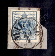 0003 1855 - 45 Cent Azzurro Grigiastro Chiaro (12b) - Milano 20/4 (650) - Autres & Non Classés