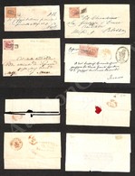 0039 1858/1860 - Quattro Lettere Di Cui Tre Col 2 Grana Isolato E Una Bicolore (1 Grano + 2 Grana) - Da Esaminare - Otros & Sin Clasificación