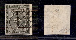 0053 1852 - 10 Cent Bianco (2a) Con Greca A Destra Più Larga - Bordo Foglio - Perfetto (350+) - Sonstige & Ohne Zuordnung