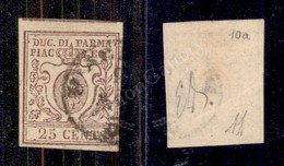 0054 1857 - 25 Cent (10) - Margini Perfetti Con Parte Dell’esemplare Superiore - Diena (400) - Andere & Zonder Classificatie