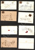 0062 1859/1862 - Quattro Lettere Col 3 Baj Isolato (tinte Diverse Del Bruno) - Due Tassate - Ottimo Insieme - Andere & Zonder Classificatie