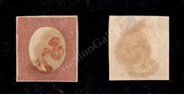 0089 1854 - 40 Cent Rosso Mattone Chiaro (9b) - PD Unico Annullatore - Assottigliato Al Retro - Ben Marginato (5.500) - Andere & Zonder Classificatie