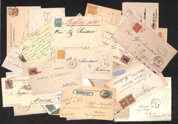 0151 1873/1914 - Collettorie - Insieme Di Trentadue Tra Buste E Cartoline Con Diversi Annulli E Affrancature Del Periodo - Other & Unclassified
