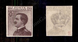 0178 1926 - 20 Cent (204aa) Non Dentellato - Gomma Integra - Cert. Diena (della Coppia Di Provenienza) + Cert. AG (700+) - Andere & Zonder Classificatie