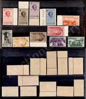 0193 1935 - Bellini (388/399 + Aerea 90/94) La Serie Completa Di 11 Valori P.O. + P.A. - Gomma Integra - Alcuni Valori B - Autres & Non Classés