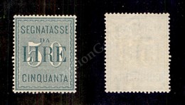 0228 1884 - 50 Lire Segnatasse (15) - Ottima Centratura - Gomma Integra (900) - Andere & Zonder Classificatie