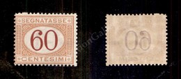 0230 1890 - 60 Cent Segnatasse (26) - Gomma Integra (400) - Andere & Zonder Classificatie
