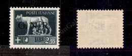 0282 1944 - 2,55 Lire (483A) Con Soprastampa Nera - Gomma Integra (900) - Other & Unclassified