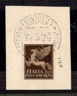 0299 1944 - 5o Cent (118a - Aerea) Con Soprastampa Capovolta Su Frammento - Oliva - Sonstige & Ohne Zuordnung