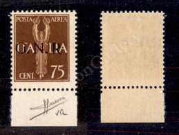 0301 1944 - 75 Cent (119cce - Aerea) Con Trattino Dopo R (senza Punto) - Gomma Integra - Sorani (1.100) - Autres & Non Classés