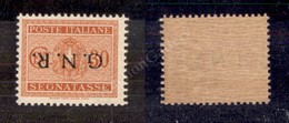 0323 1944 - 30 Cent (51a - Segnatasse) Con Soprastampa Capovolta - Gomma Integra (280) - Sonstige & Ohne Zuordnung