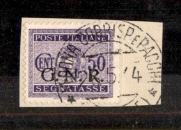 0328 1944 - 50 Cent (53 - Segnatasse) Su Frammento - Raybaudi - Sonstige & Ohne Zuordnung