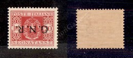 0335 1944 - 20 Lire (59a - Segnatasse) Con Soprastampa Capovolta - Gomma Integra (750) - Sonstige & Ohne Zuordnung