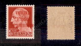 0349 1944 - Verona - 20 Cent (P18b) Con Soprastampa Capovolta - Gomma Integra (700) - Autres & Non Classés