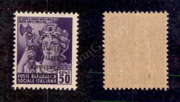 0415 Imperia - 1945 - 50 Cent (6a) Con Soprastampa Capovolta - Gomma Integra (350) - Autres & Non Classés