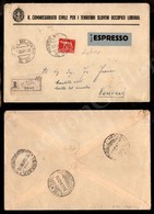 0437 Posta Militare 81 - 5 Lire Imperiale (251) Isolato Su Raccomandata Espresso Da Lubiana A Venezia Del 14.10.41 - Sir - Other & Unclassified