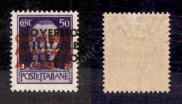 0444 1943 - Prova Di Soprastampa Del 50 Cent (P12) Con Doppia Soprastampa - Nuovo Con Gomma - Cert. AG (600) - Autres & Non Classés