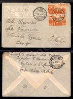 0481 Coppia Del 75 Cent V.E. III (6) - Busta Da Addis Abeba A Rovigo Del 18.1.37 - Other & Unclassified