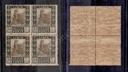 0483 Libia - 1921 - Quartina Del 30 Cent Pittorica (27) - Gomma Integra (550) - Andere & Zonder Classificatie