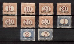 0515 1925 - Segnatasse (1/10) - Serie Completa - Nuovi Con Gomma (825) - Autres & Non Classés