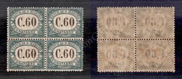 0559 1897/1919 - Quartina 60 Cent Segnatasse (5) - Gomma Integra (700) - Other & Unclassified