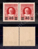 0563 1934/1937 - 40 Cent Su 80 Cent Provvisoria (A35a + A35) Cifre Maggiormente Distanziate In Coppia Con Il Normale - G - Sonstige & Ohne Zuordnung