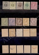 0578 1884/1891 - Cifra E Leopoldo (42/50+52) Piccolo Insieme Di Dieci Valori (1.255) - Other & Unclassified