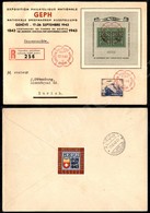 0638 GEPH Esposizione Filatelica Nazionale Ginevra 17.9.43 - Busta + Foglietto + Chiudilettera Raccomandata Affrancata ( - Sonstige & Ohne Zuordnung