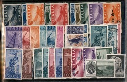 0689 REPUBBLICA - 1945/1964 - Posta Aerea - Cartoncino Con 33 Valori Del Periodo Da Esaminare - Andere & Zonder Classificatie