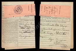 1026 Tripoli Di Barberia (Poste Italiane) 1.1.12 (p.ti 6) - Scontrino Di Ricevuta Allegato Al Telegramma Per Roma - Raro - Sonstige & Ohne Zuordnung