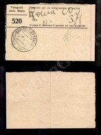 1053 Servizi Elettrici B Direz. Tripoli 23.6.36 - Non Catalogato - Ricevuta Di Telegramma Da Roma - Other & Unclassified