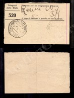 1053 Servizi Elettrici B Direz. Tripoli 23.6.36 - Non Catalogato - Ricevuta Di Telegramma Da Roma - Andere & Zonder Classificatie