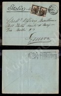 1091 Tripoli Molo 5.12.25 (p.ti 13) - Busta Affrancata (50 Coppia) Per Genova - Autres & Non Classés