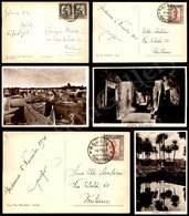 1126 Gadames 1931/1939 (p.ti 6) - Tre Cartoline Fotografiche Affrancate Per Milano - Sonstige & Ohne Zuordnung