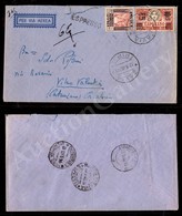 1192 Zavia Tripoli 12.9.40 (p.ti 10) - Aerogramma Espresso Affrancato (104 + 17 Espressi) Per Vibo Valentia - Sonstige & Ohne Zuordnung