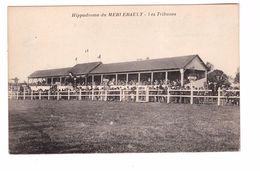 61 Le Merlerault Hippodrome Les Tribunes Cpa Animée Carte Rare Course Courses Pmu - Le Merlerault