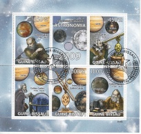 Guinea Bissau 2009 Astronomia Galileo Galilei Europa Callisto Ganymede CTO - Mythology