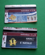 ITALIA. 2018, 3 ROME METRO TICKETS, USED - Europe