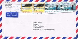 25792. Carta Aerea WELLINGTON (New Zealand) 2000 To England - Lettres & Documents
