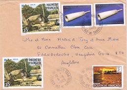 25793. Carta Aerea Polinesia Francesa,  (TAHITI) 1989 To England. Natives - Cartas & Documentos