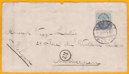 1901 - Enveloppe De Copenhague, Danemark Vers Anvers, Belgique  - Cad Arrivée - Briefe U. Dokumente