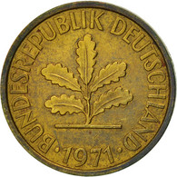 Monnaie, République Fédérale Allemande, 5 Pfennig, 1971, Hambourg, TTB, Brass - 5 Pfennig