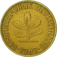 Monnaie, République Fédérale Allemande, 5 Pfennig, 1969, Hambourg, TTB, Brass - 5 Pfennig