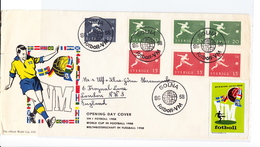 Beautiful Cover Of World Cup Sweden 1958. Football/soccer - Solna 8/6/1958. - 1958 – Zweden