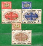 36 CUBA 1960 Navidad TT: Flores,Música, Pentagrama Yvert 535/549,   Scott 648/662 - Ongebruikt