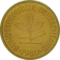 Monnaie, République Fédérale Allemande, 5 Pfennig, 1980, Karlsruhe, TTB - 5 Pfennig