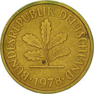 Monnaie, République Fédérale Allemande, 5 Pfennig, 1978, Hambourg, TTB, Brass - 5 Pfennig