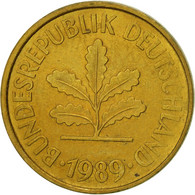 Monnaie, République Fédérale Allemande, 5 Pfennig, 1989, Stuttgart, TTB - 5 Pfennig