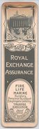 06598 "SEGNALIBRO - ROYAL EXCHANGE ASSURANCE - LONDRA - FONDATA NEL 1720" - Bookmarks