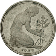 Monnaie, République Fédérale Allemande, 50 Pfennig, 1989, Karlsruhe, TTB - 50 Pfennig